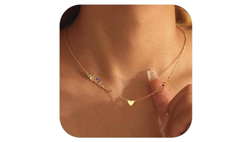 personalized women s mother s necklace