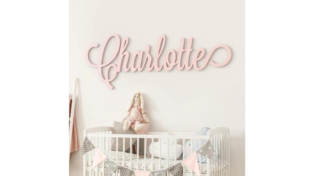 personalized wooden name sign