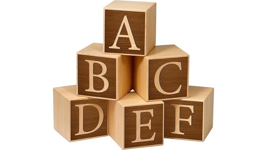 personalized wooden nursery blocks