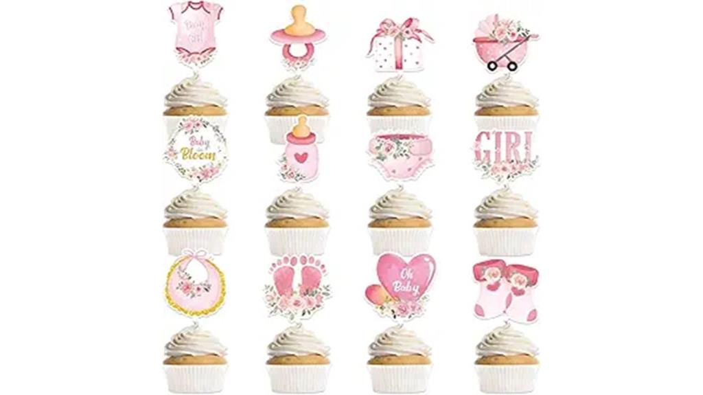 pink floral baby shower