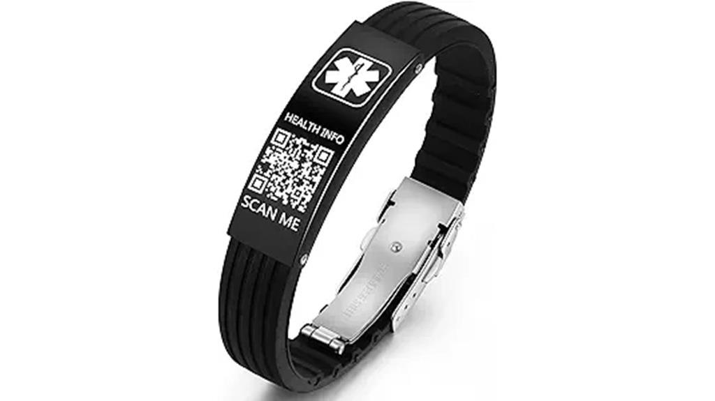 qr code medical alert bracelets