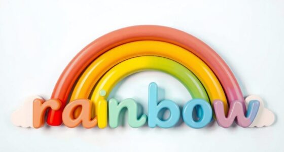 rainbow nursery sign ideas