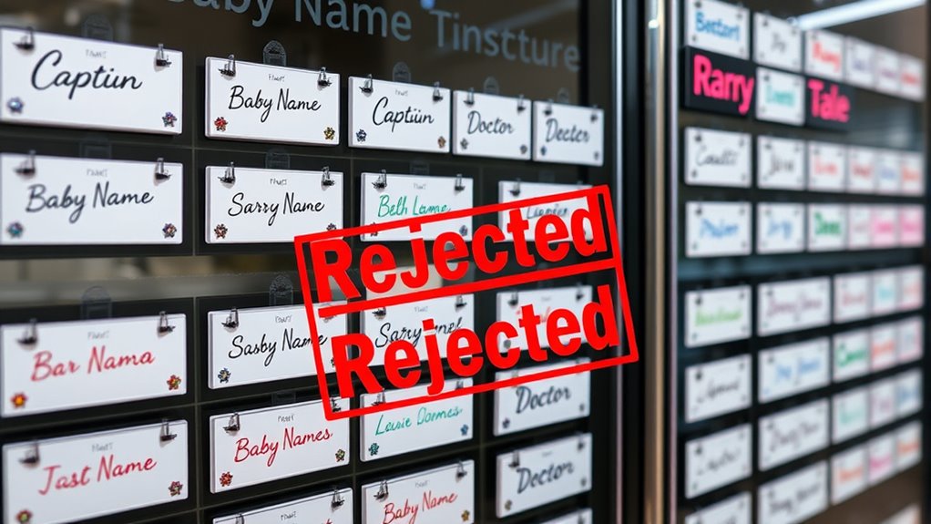 restrictions on official sounding names