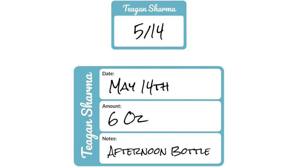 reusable baby bottle labels