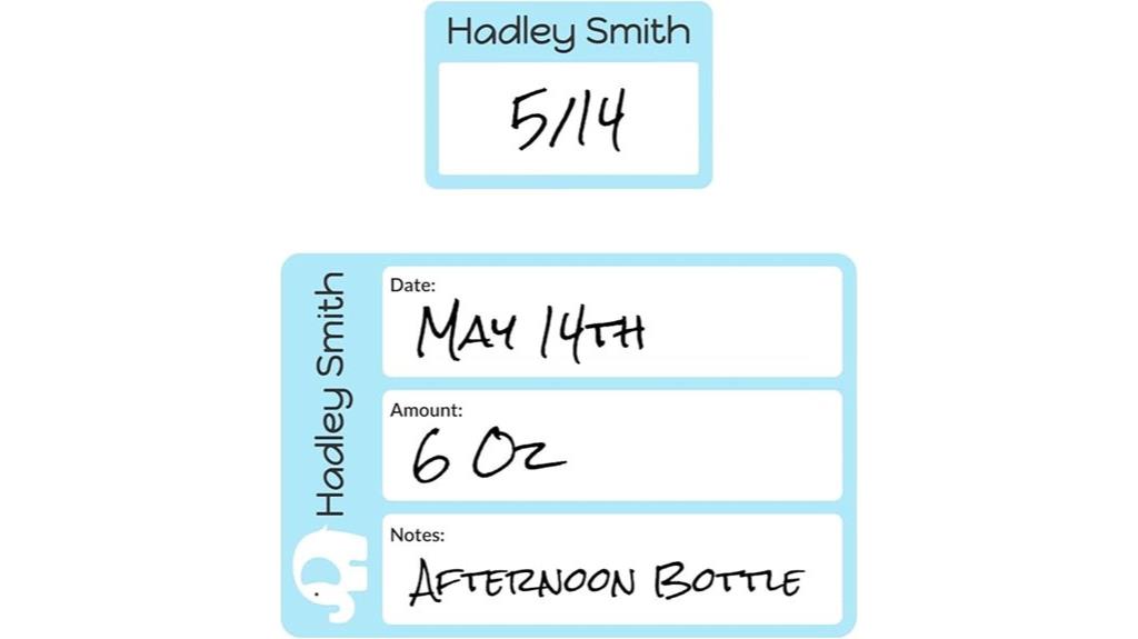reusable baby bottle labels