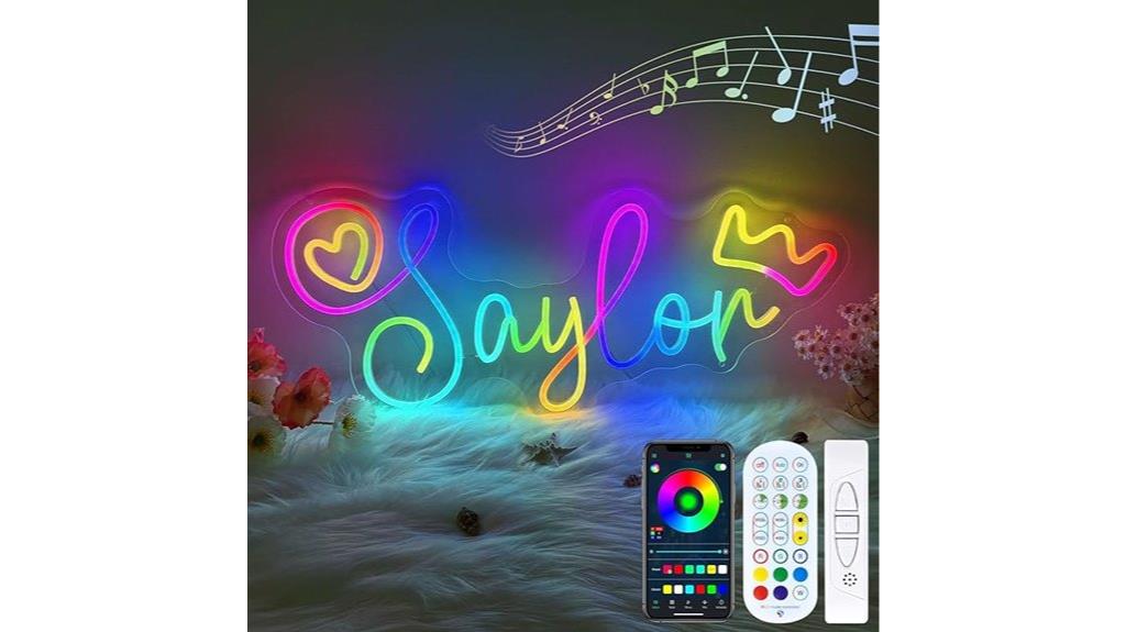 rgb led neon sign