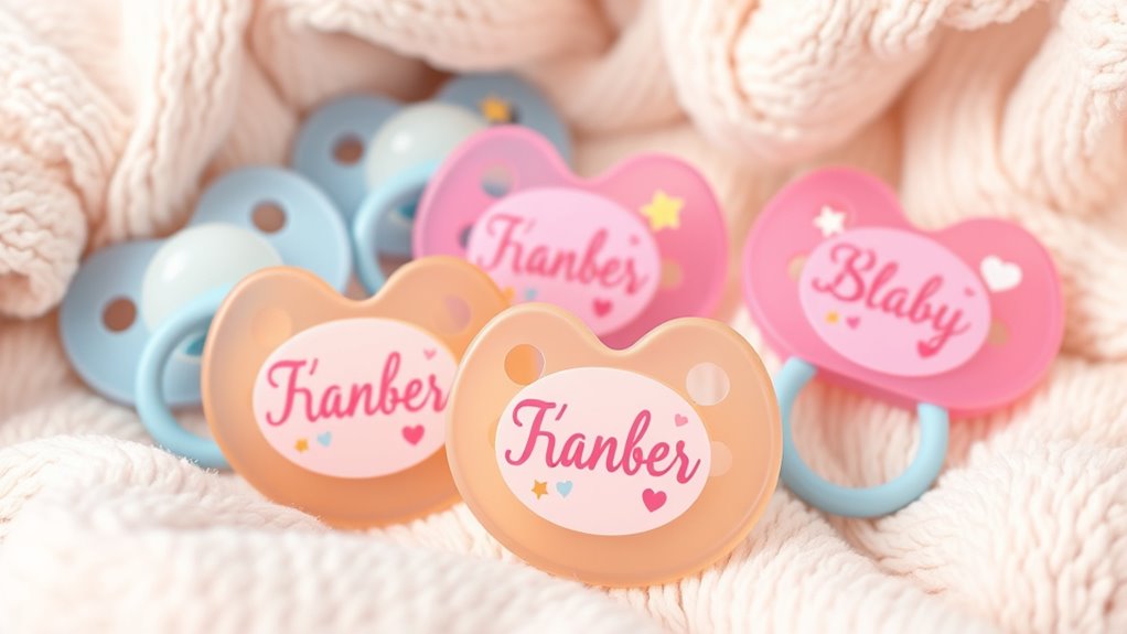 safe personalized baby pacifiers