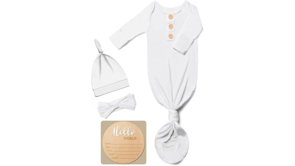 soft newborn baby gown