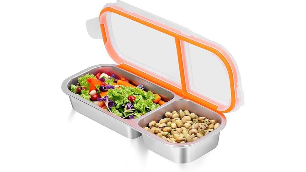 stainless steel snack containers