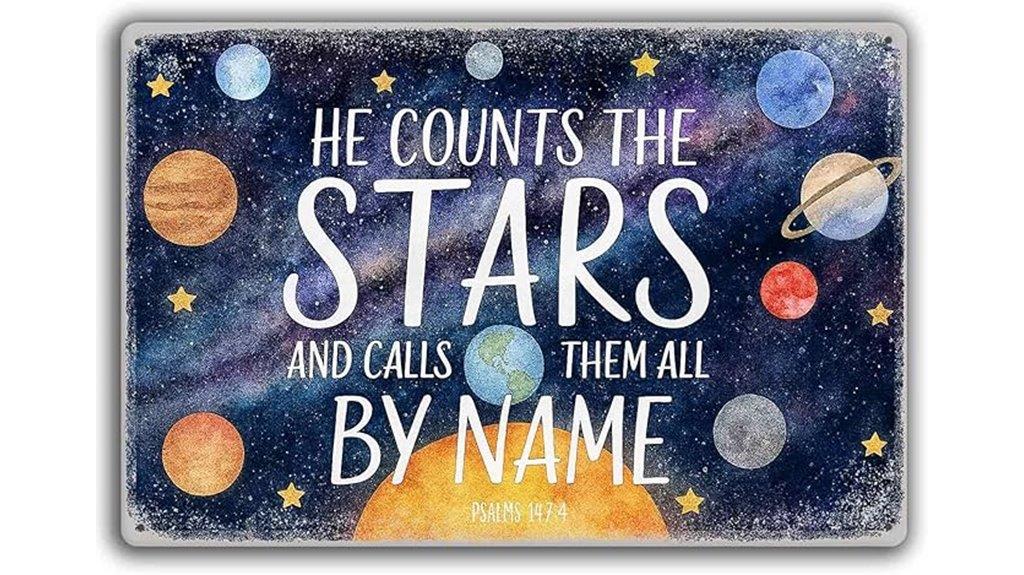 starry bible verse sign