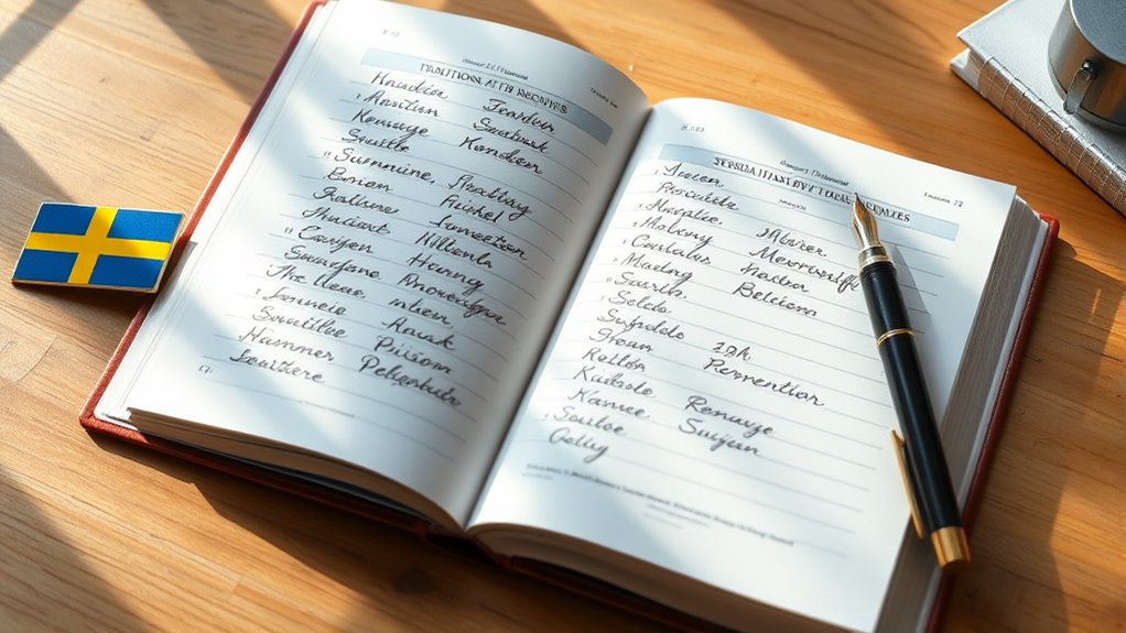 swedish middle name regulations