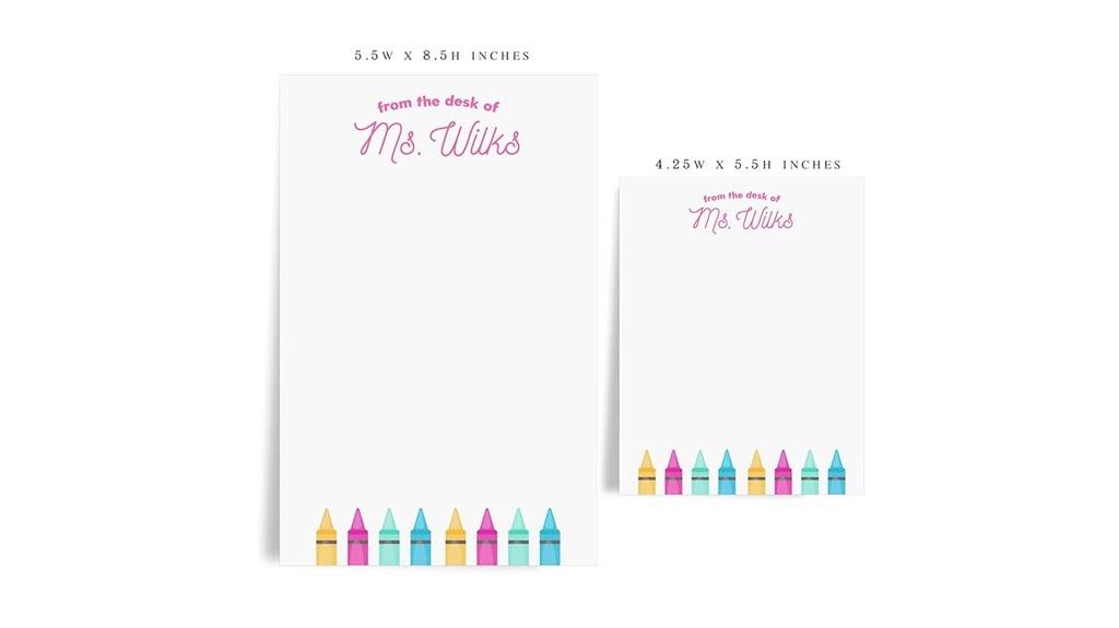 teacher s custom notepad