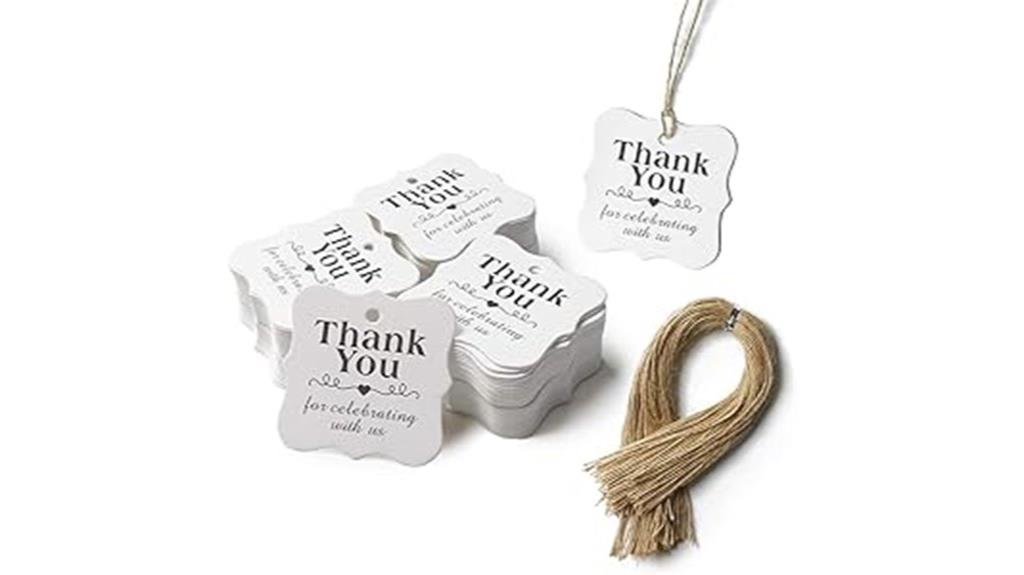 thank you gift tags