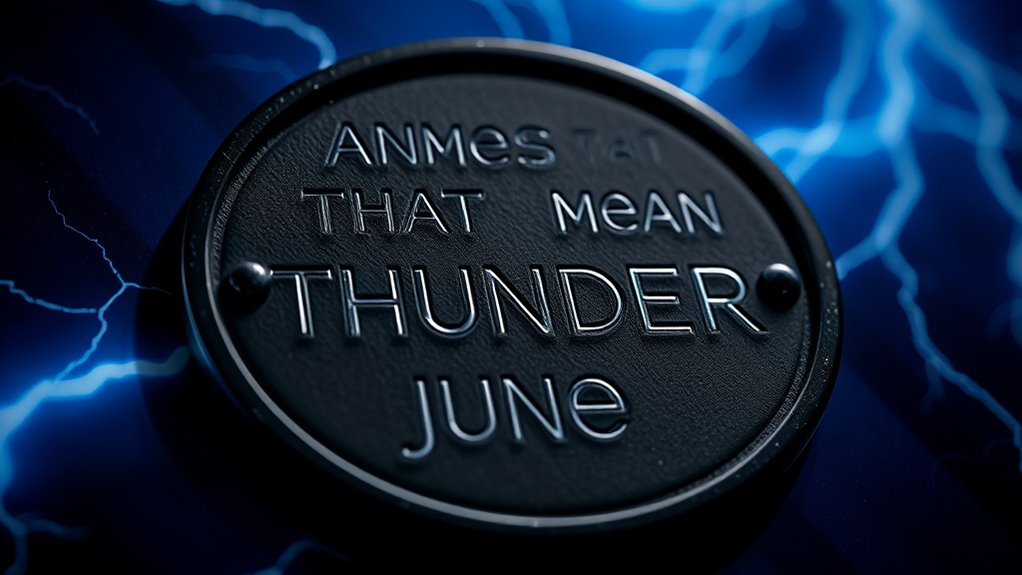 thunder inspired unisex names