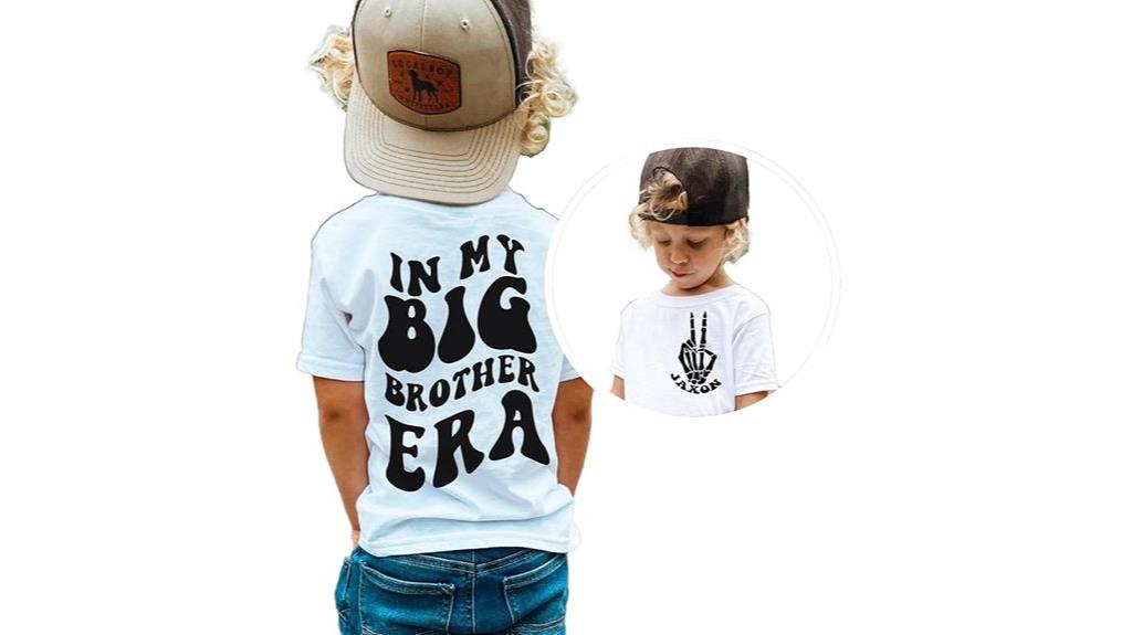 toddler brother name shirt