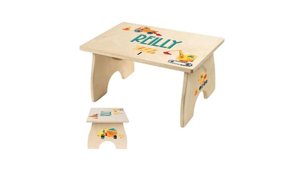 toddler construction step stool