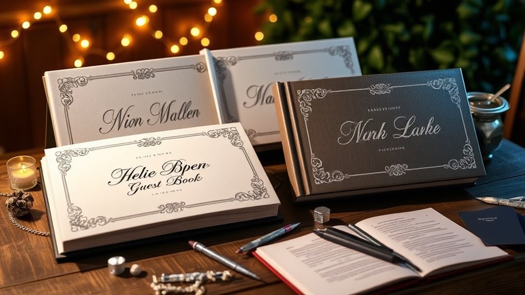 top custom guest book options