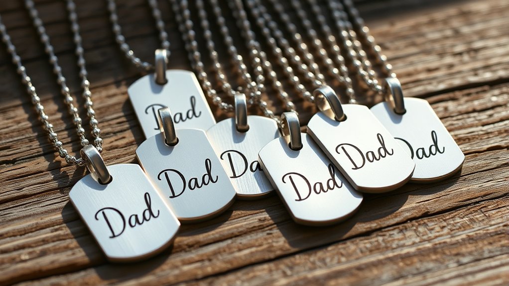 top dad dog tag necklaces