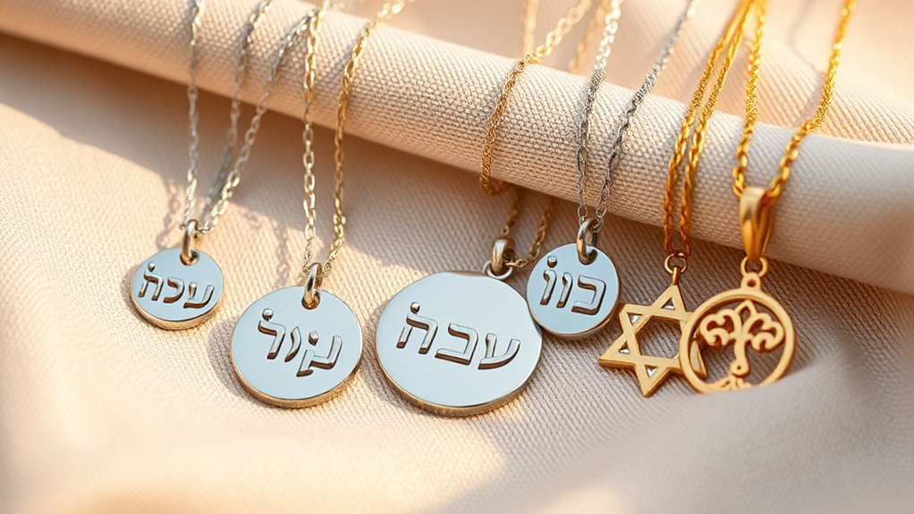 top hebrew name necklace choices