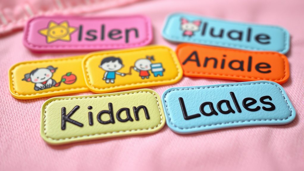 top kids iron on labels