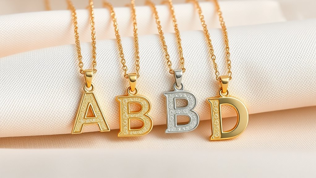 top letter necklace trends