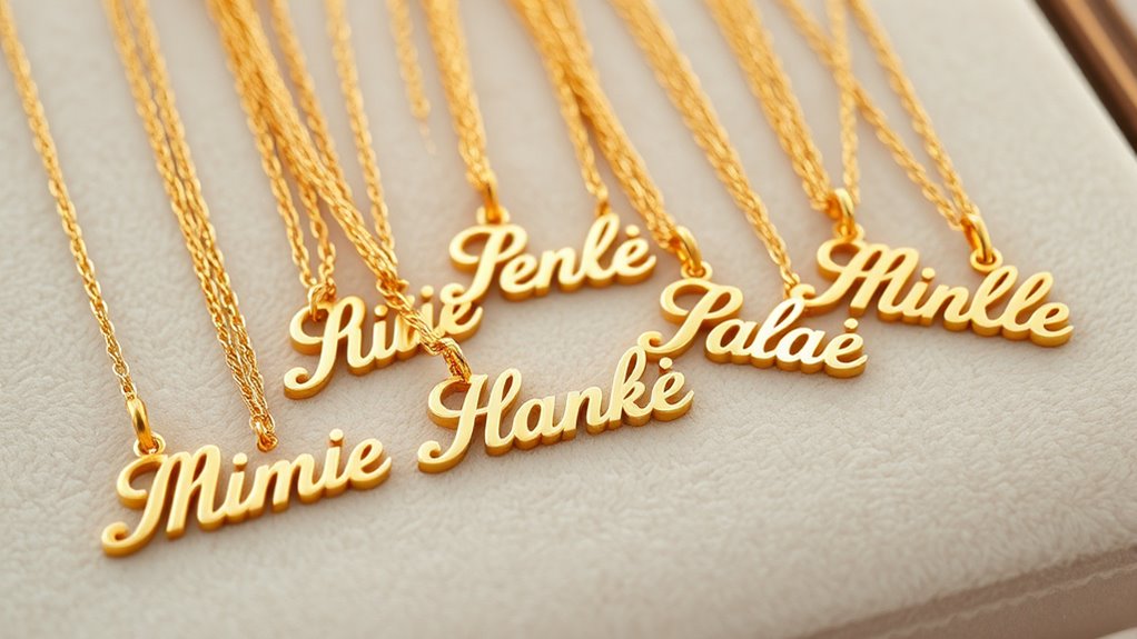 top personalized gold necklaces