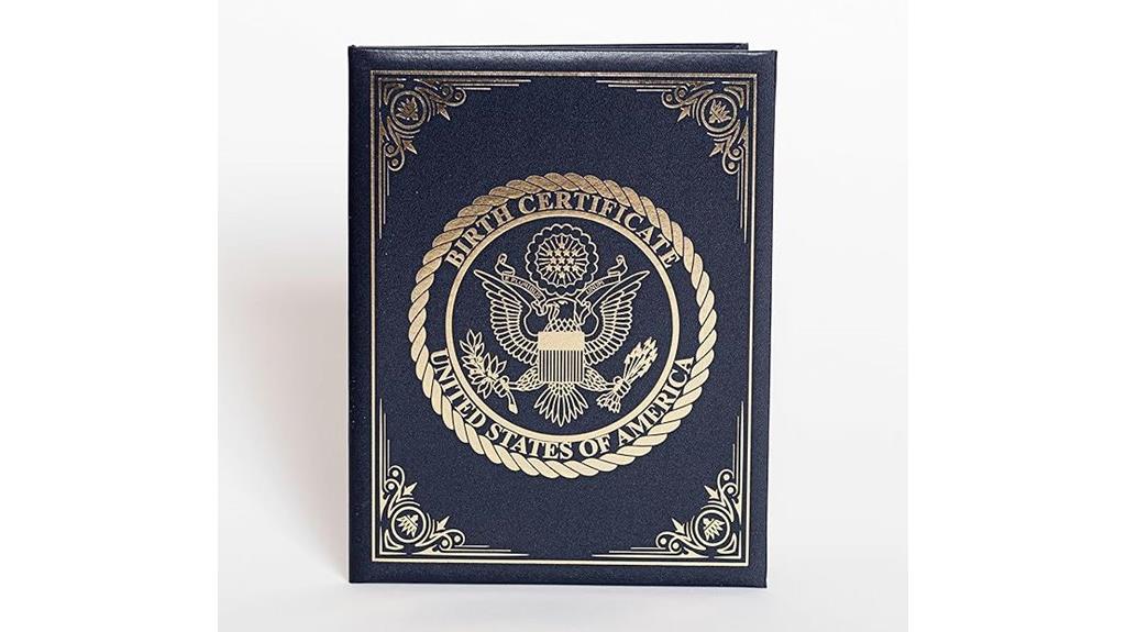 us birth certificate navy cover