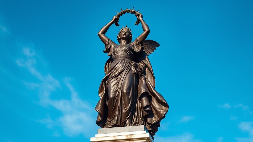 victory symbolizes resilience and achievement