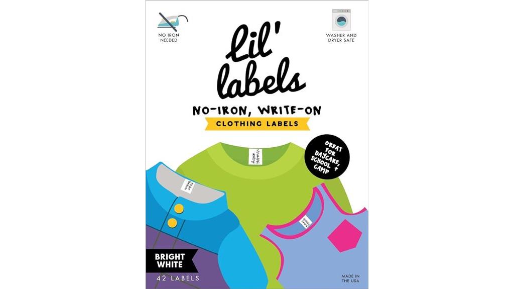 washable mask clothing labels