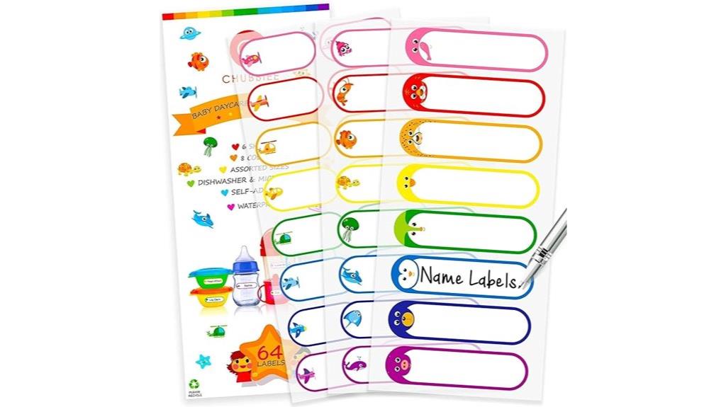 waterproof baby bottle labels