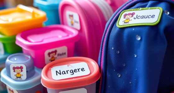 waterproof daycare label ideas