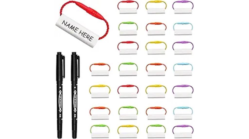 waterproof shoe tag set