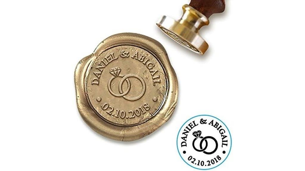 wedding monogram wax seal