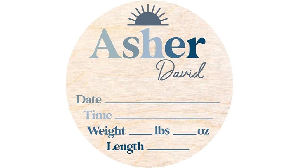 welcome baby celebration sign