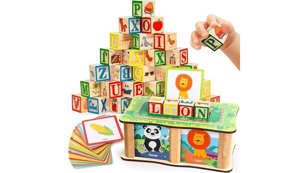 wooden abc blocks for toddlers