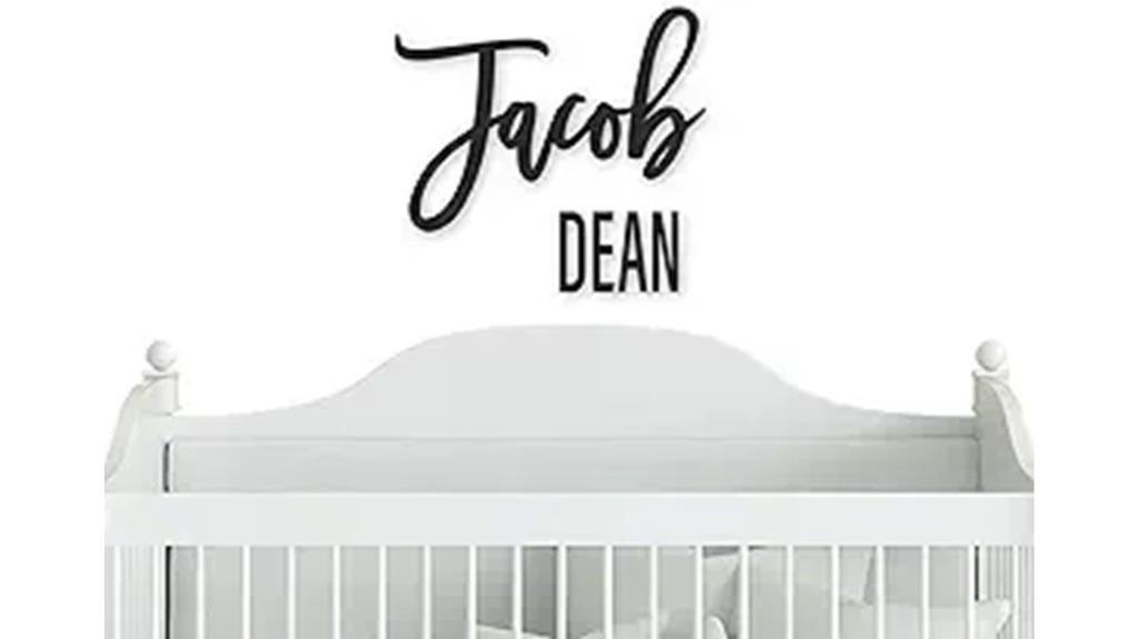 wooden baby name sign