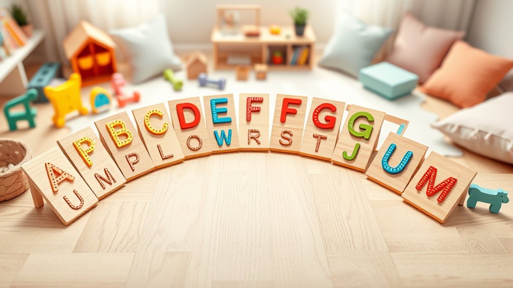 wooden letter tracing boards