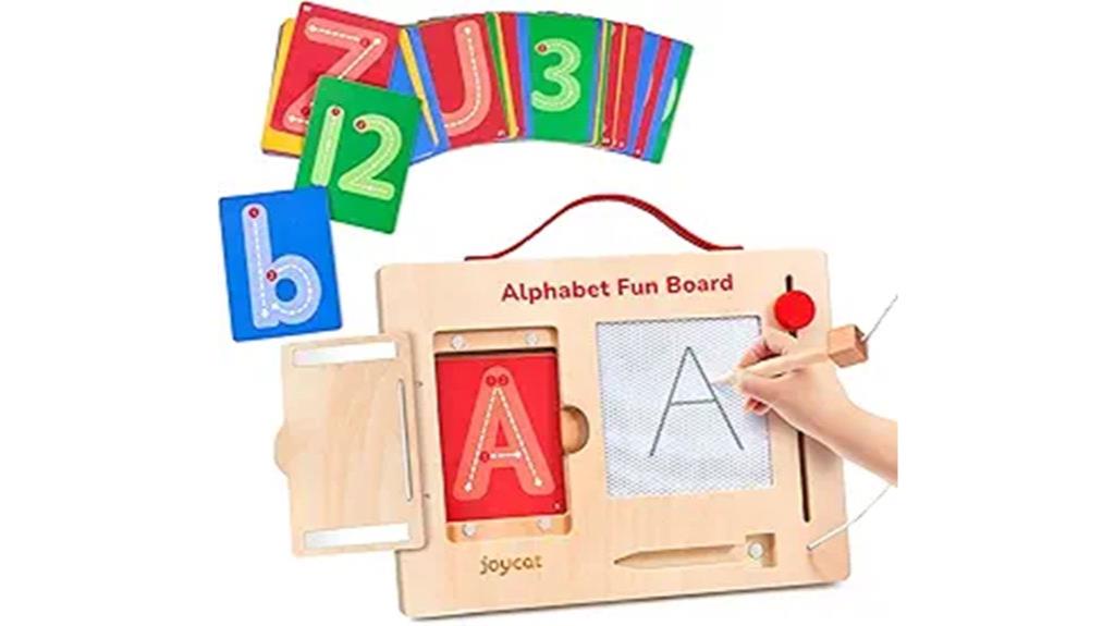 wooden magnetic letter board