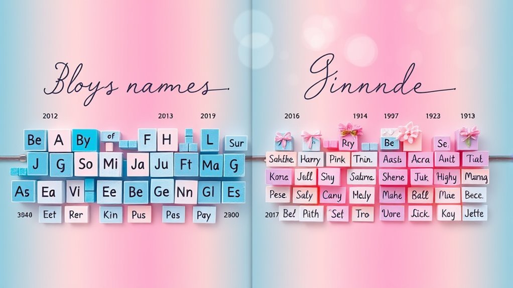 gender based name diversity trends