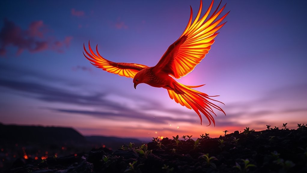 mythical bird symbolizing rebirth