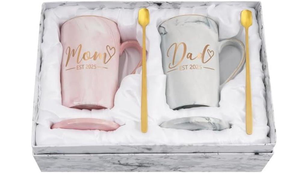 couples baby gift mugs