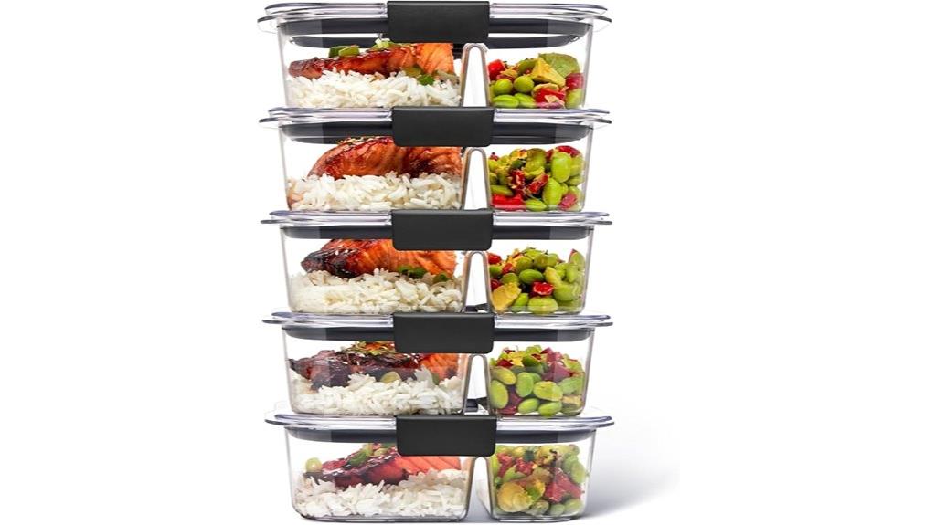 five piece food storage set
