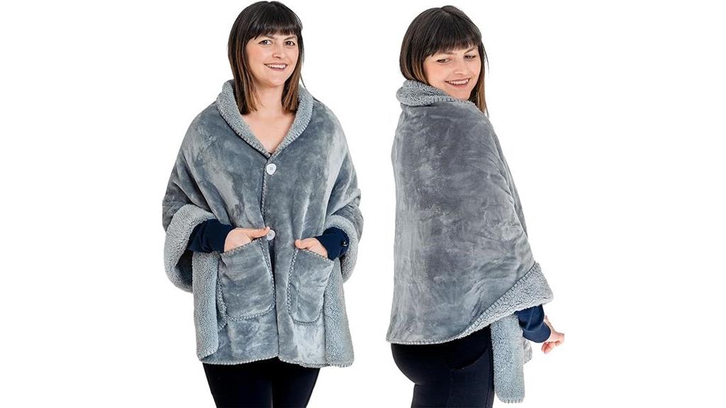 luxury silver grey blanket