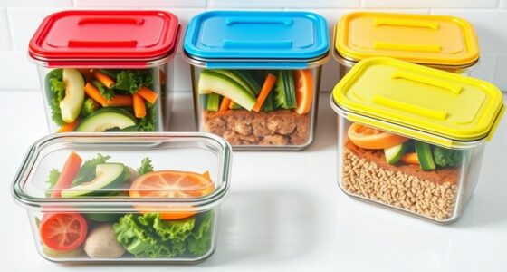 top glass meal storage