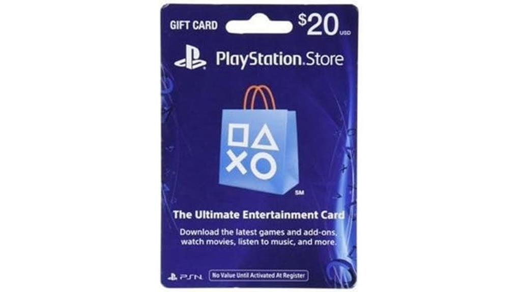 twenty dollar psn gift