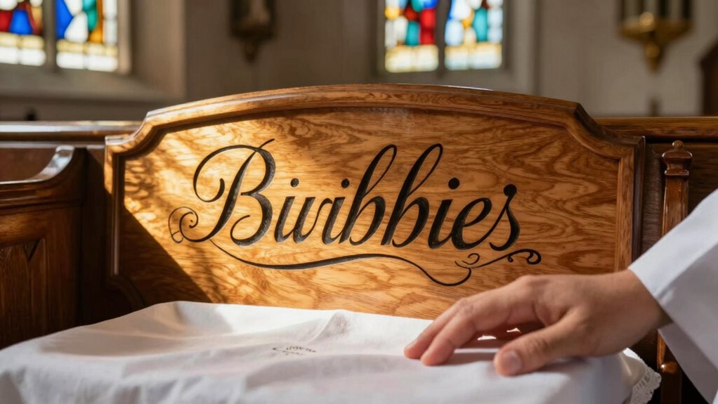 personalized modern baptism inscriptions