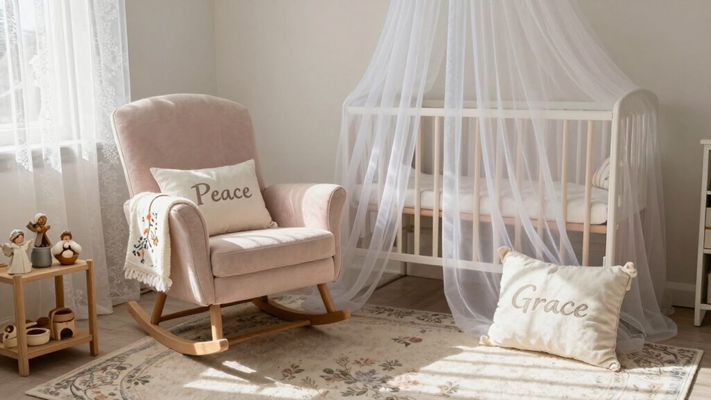 serene elegant nursery environment