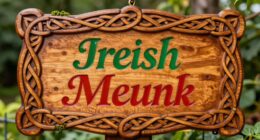 beautiful irish names on wood