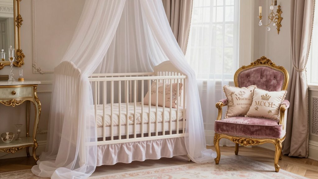 elegant regal nursery decor