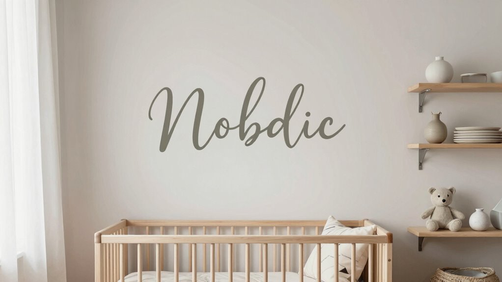 elegant scandinavian nursery typography